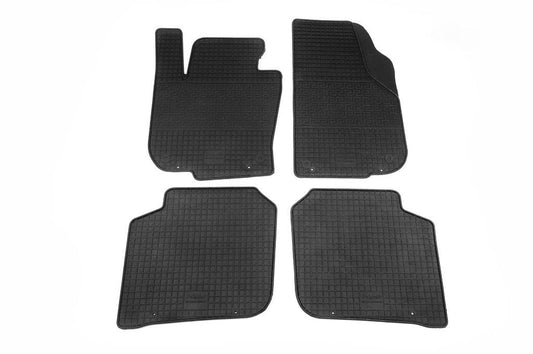 Rubber mats (4 pieces, Polytep) for Skoda Superb 2009-2015 - Reelken Auto