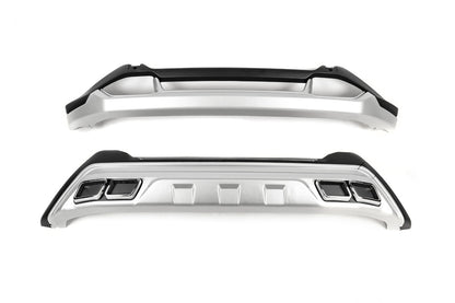 Front and rear bumper extensions (2 pcs) for Hyundai Kona 2017-2023 - image 3