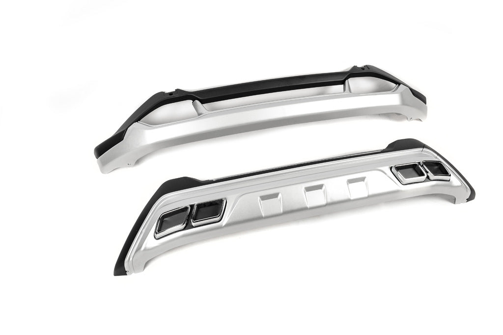 Front and rear bumper extensions (2 pcs) for Hyundai Kona 2017-2023 - image 4