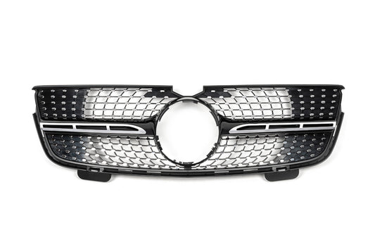 Front Grille Diamond for Mercedes GL сlass X164 2006-2012 - image 1
