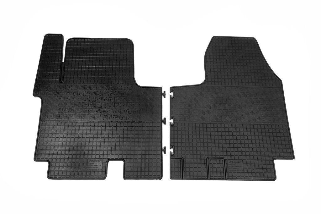 Rubber Floor Mats (2 pcs, Interplast) for Nissan Primastar 2002-2014 - image 3