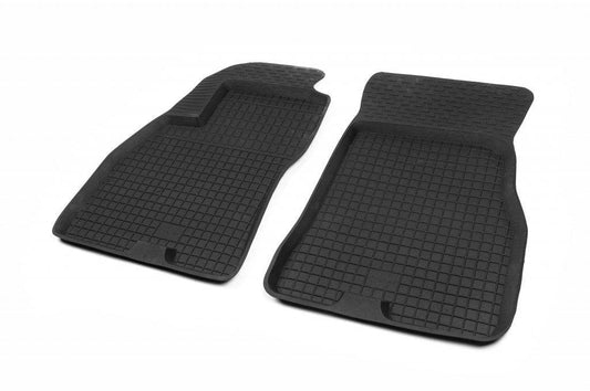 Rubber mats Big Board (2 pcs, Polytep) for Fiat Doblo II 2010-2022 - Reelken Auto
