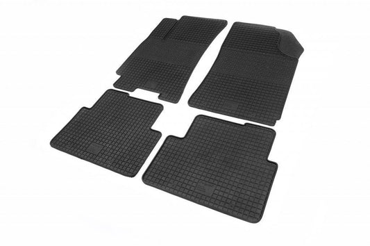 Rubber mats (4 pieces, Polytep) for Daewoo Lanos - Reelken Auto