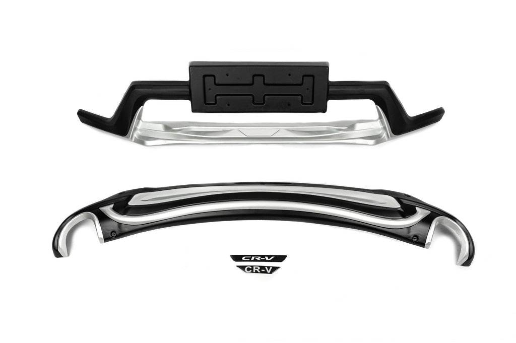 Front and rear skid plates 2016-2019 (2 pcs) for Honda CRV 2017-2022 - Reelken Auto