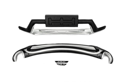 Front and rear skid plates 2016-2019 (2 pcs) for Honda CRV 2017-2022 - Reelken Auto