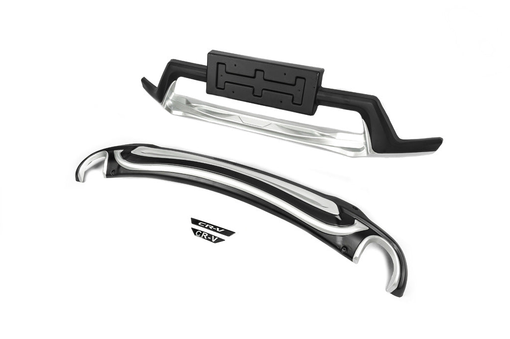 Front and Rear Bumper Extensions 2016-2019 (2 pcs) for Honda CRV 2017-2022 - image 7