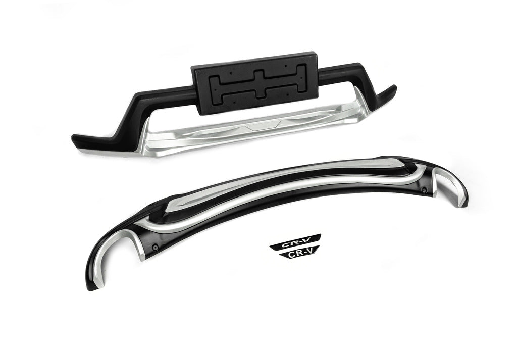 Front and Rear Bumper Extensions 2016-2019 (2 pcs) for Honda CRV 2017-2022 - image 8