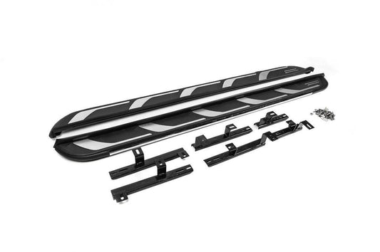 Side steps OEM V2 (2 pieces, aluminum) for Audi Q5 2017-2025 - Reelken Auto