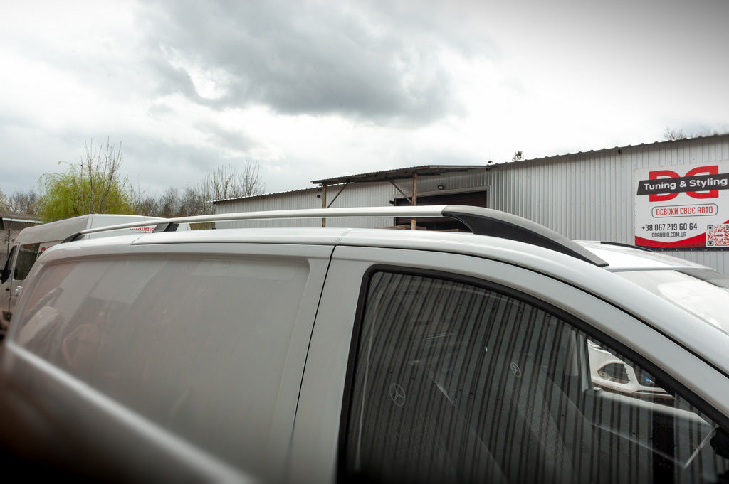 ELITE Chrome roof rails (Plast. leg) for Mercedes Vito / V-class W447 2014↗ year - image 2