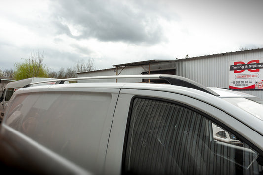 ELITE Chrome roof rails (Plast. leg) for Mercedes Vito / V-class W447 2014↗ year - image 2