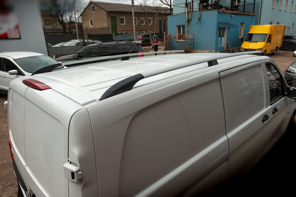 ELITE Chrome roof rails (Plast. leg) for Mercedes Vito / V-class W447 2014↗ year - image 3