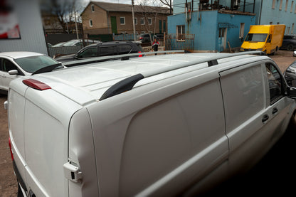 ELITE Chrome roof rails (Plast. leg) for Mercedes Vito / V-class W447 2014↗ year - image 3