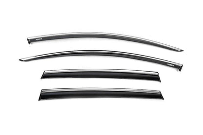 Niken chrome wind deflectors (HB, 4 pcs) for Renault Clio IV 2012-2019 - Reelken Auto