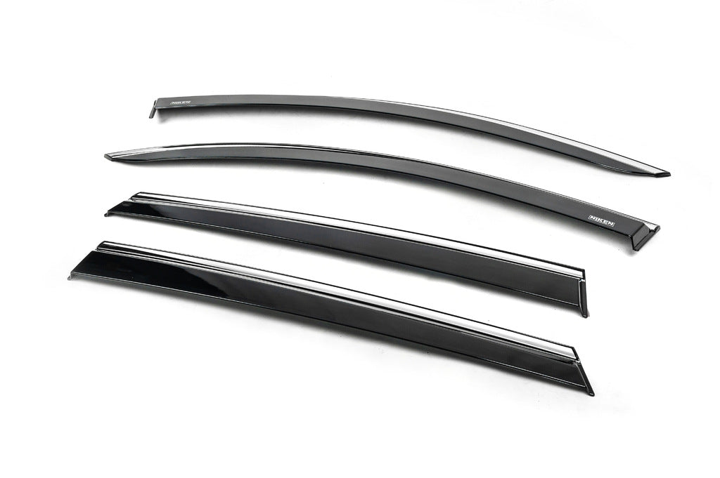 Window Deflectors with Chrome Trim (4 pcs, Niken) for Peugeot 5008 2016-2023 - image 2
