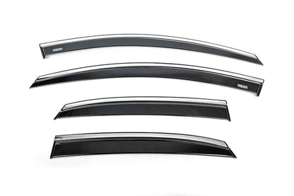 Window Deflectors with Chrome Trim HB (4 pcs, Niken) for Kia Ceed 2018- - image 3