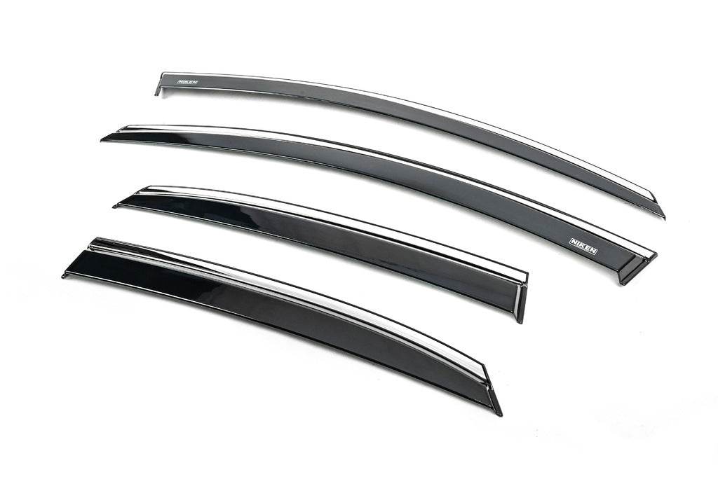 HB chrome windbreakers (4 pcs., Niken) for Kia Ceed 2018↗︎ - Reelken Auto