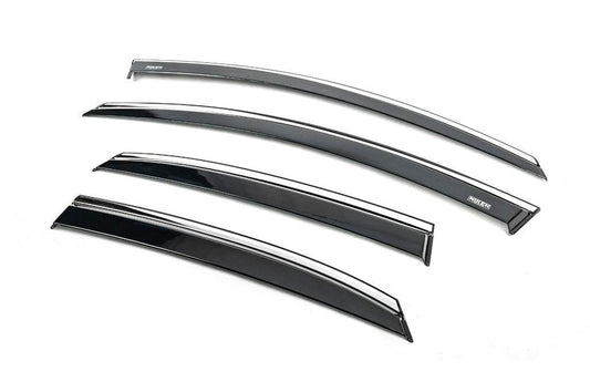 HB chrome windbreakers (4 pcs., Niken) for Kia Ceed 2018↗︎ - Reelken Auto