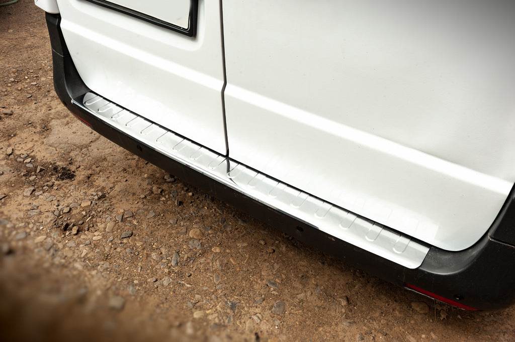 Cover on the rear bumper Carmos (stainless steel) for Mercedes Vito / V-class W447 2014↗ year - Reelken Auto