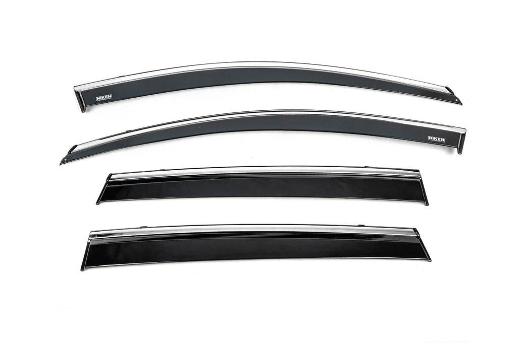 Windshields with chrome (4 pcs, Niken) for Honda CRV 2017-2022 - Reelken Auto