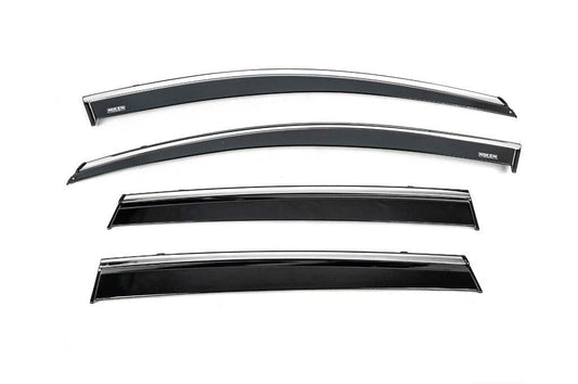 Windshields with chrome (4 pcs, Niken) for Honda CRV 2017-2022 - Reelken Auto