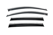 Window deflectors with chrome trim (4 pcs, Niken) for Honda CRV 2017-2022 - image 1