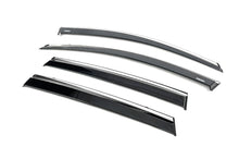 Window deflectors with chrome trim (4 pcs, Niken) for Honda CRV 2017-2022 - image 2