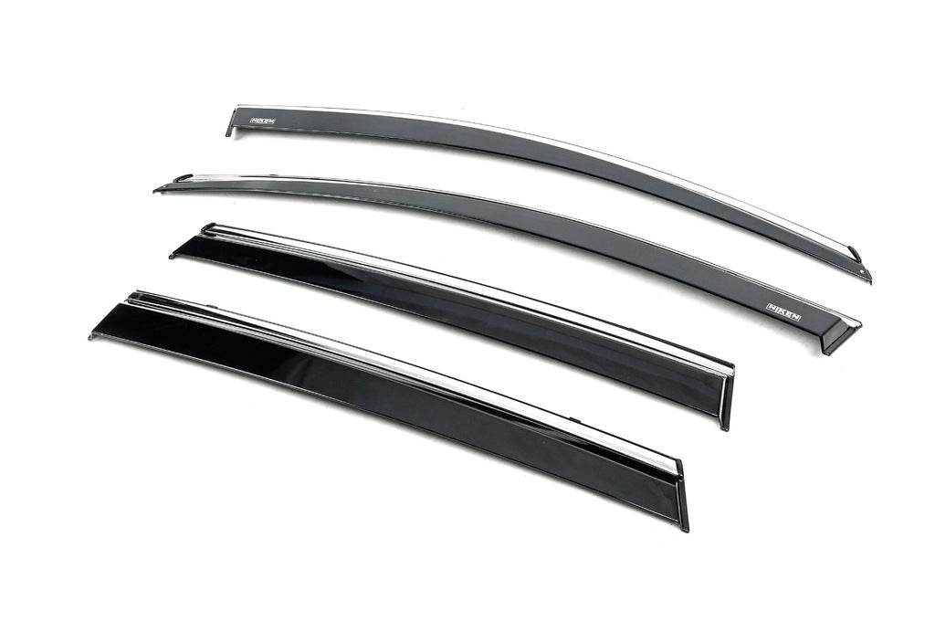 Windshields with chrome (4 pcs, Niken) for Honda CRV 2017-2022 - Reelken Auto