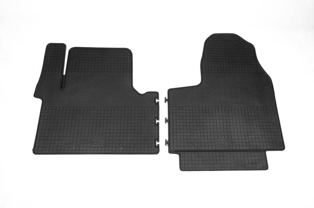 Rubber mats (2 pieces, Polytep) for Opel Vivaro 2015-2019 - Reelken Auto