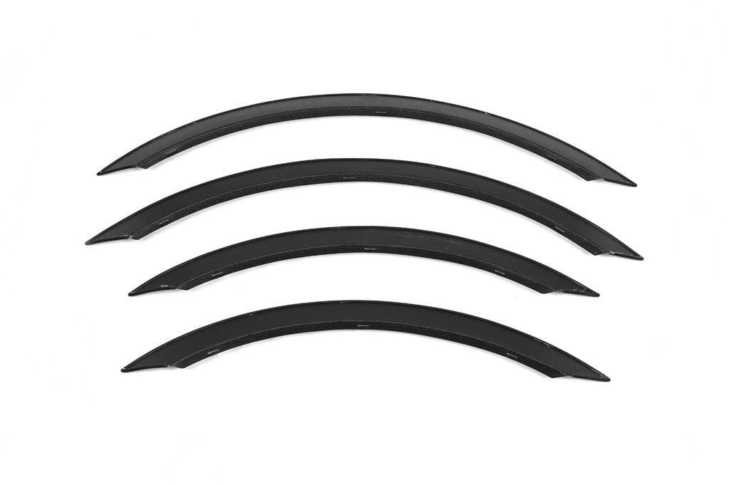 Fender flares (4 pcs, black, stainless steel) for Mercedes Sprinter W906 2006-2018 - image 1