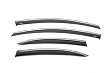 Window deflectors with chrome trim (4 pcs, Niken) for Honda Civic Sedan VIII 2006-2011 - image 2