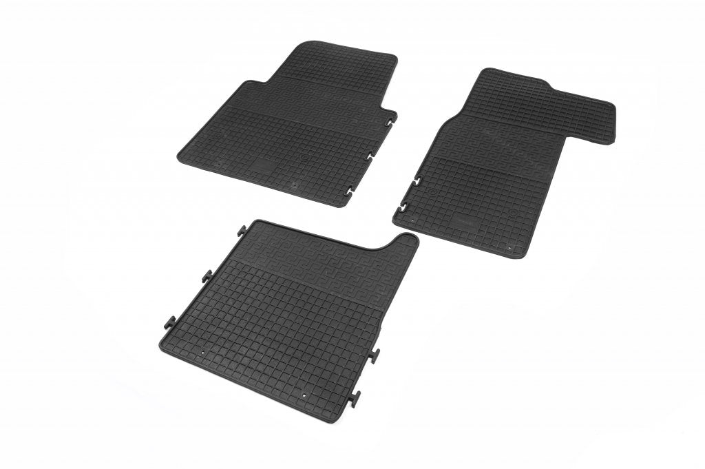 Rubber Floor Mats (3 pcs, Polytep) for Nissan NV400 2010-2024 - image 1