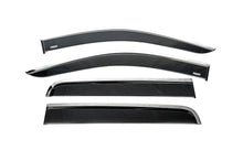 Window Deflectors with Chrome Trim (4 pcs, Niken) for Nissan Navara/NP300 2016- - image 1