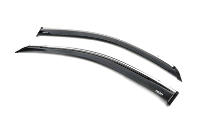 Window Deflectors with Chrome Trim (2 pcs, Niken) for Mercedes Viano 2004-2014 - image 4