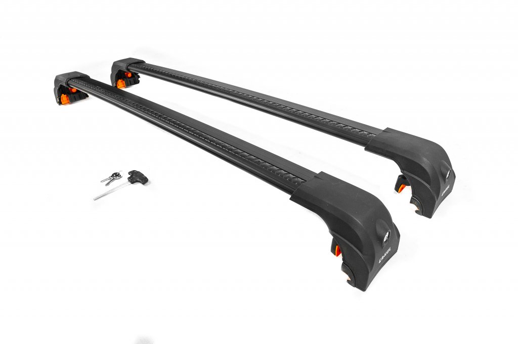 Roof rack (crossbars) for integrated railings Ecem V2 120 cm (2 pcs) for BMW 5 series F-10/11/07 2010-2016 - image 14