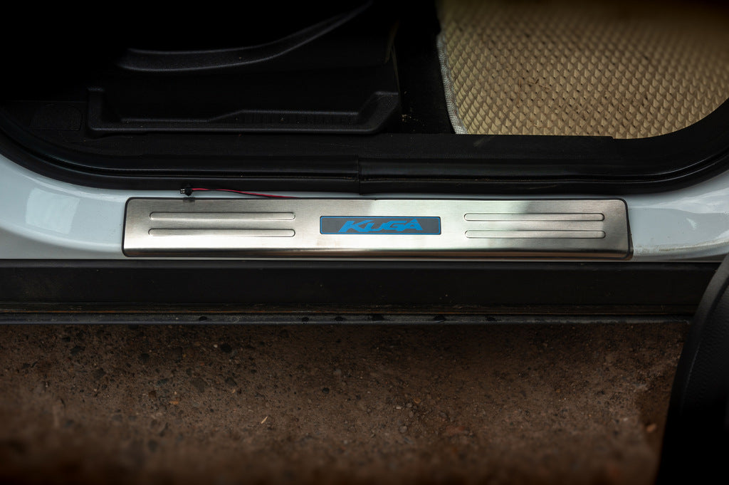 Libao LED Door Sill Plates (4 pcs, Stainless Steel) for Ford Kuga/Escape 2013-2019 - image 2