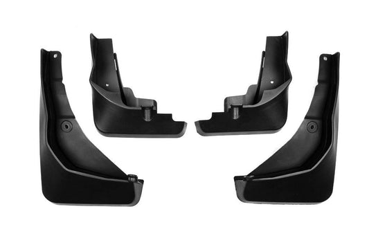 Mudguards (with plastic thresholds, 4 pcs.) for Audi Q2 2016- - Reelken Auto