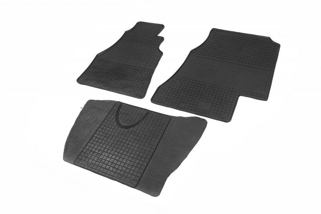 Rubber Floor Mats (3 pcs, Polytep) for Volkswagen LT 1995-2006 - image 1