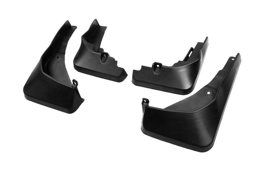 Mudguards (with plastic thresholds, 4 pcs.) for Audi Q2 2016- - Reelken Auto