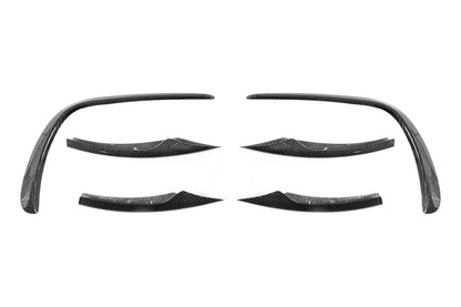Front bumper extensions (for AMG-Line 2020+, Dry Carbon) for Mercedes E-сlass W213 2016-2023 - image 9