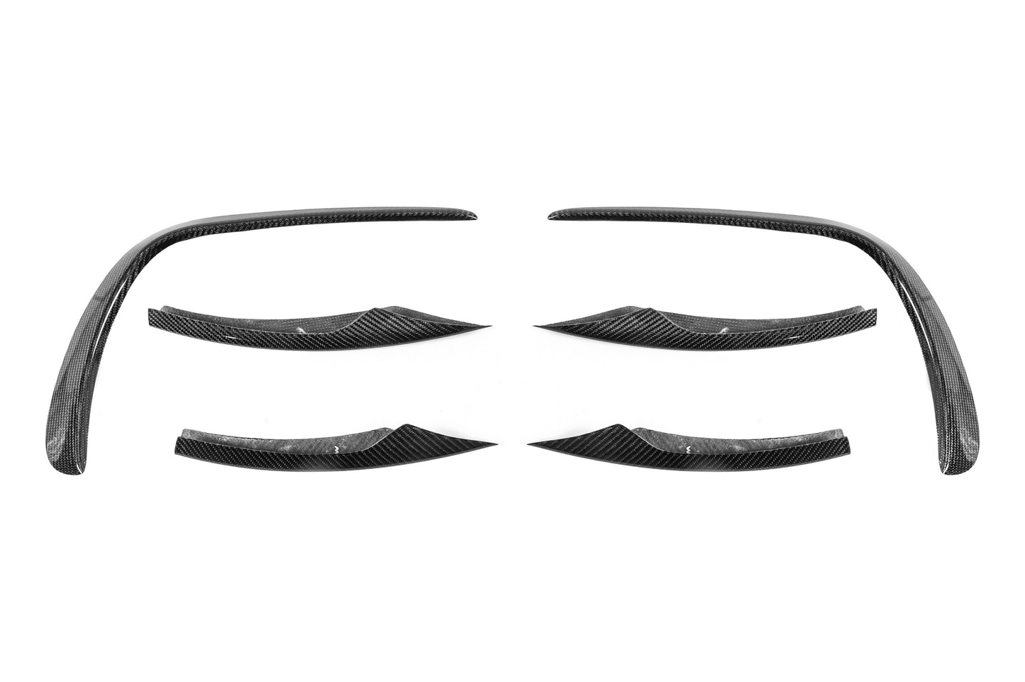 Front bumper extensions (for AMG-Line 2020+, Dry Carbon) for Mercedes E-сlass W213 2016-2023 - image 3