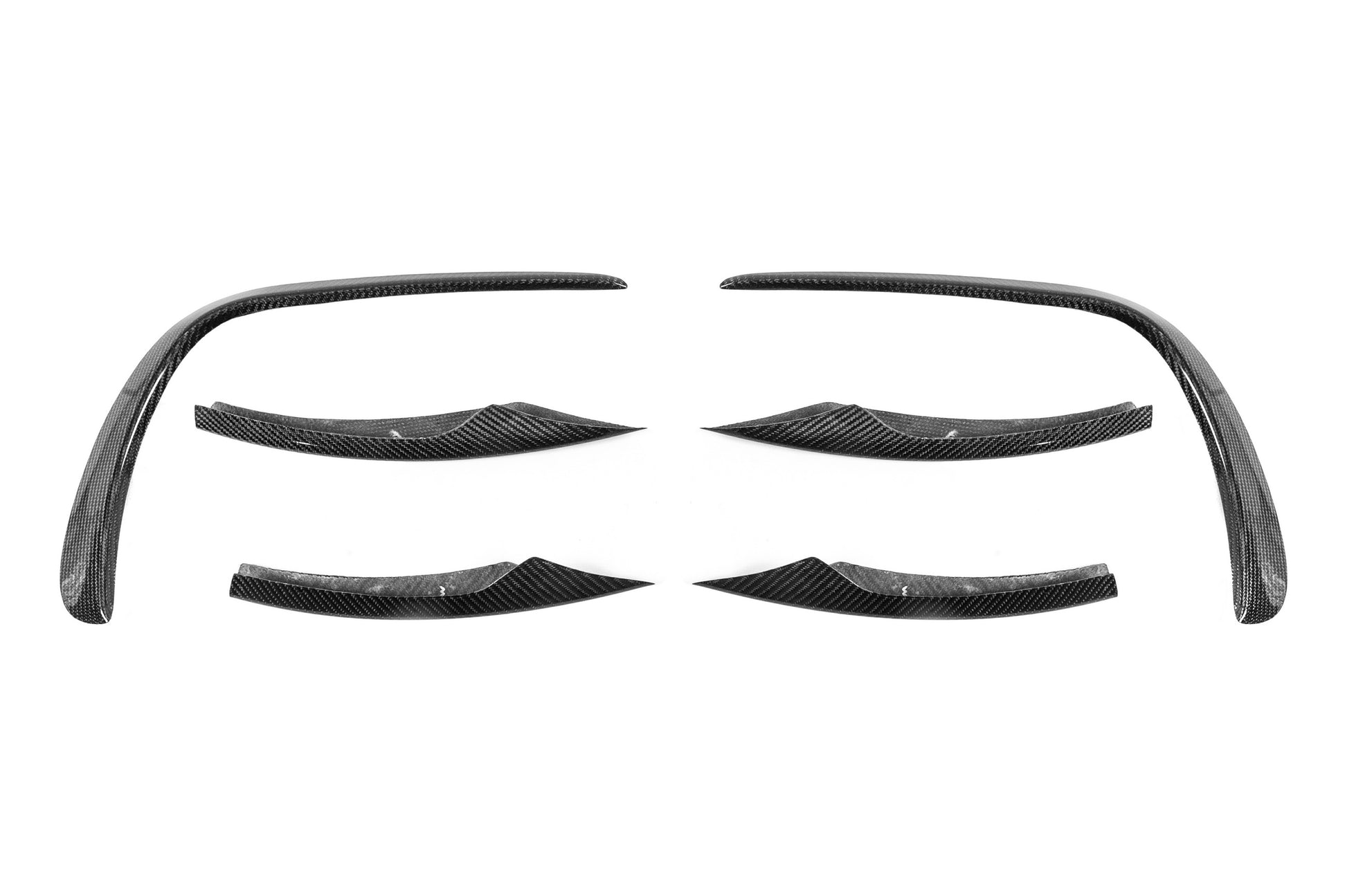 Front bumper extensions (for AMG-Line 2020+, Dry Carbon) for Mercedes E-сlass W213 2016-2023 - image 3