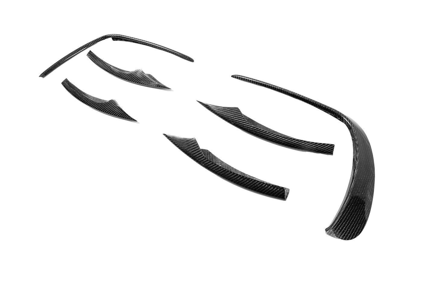 Front bumper extensions (for AMG-Line 2020+, Dry Carbon) for Mercedes E-сlass W213 2016-2023 - image 7