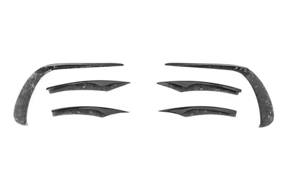 Front bumper extensions (for AMG-Line 2020+, Dry Carbon) for Mercedes E-сlass W213 2016-2023 - image 14