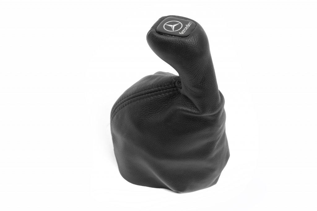 Gear shift boot and knob without frame (leather) for Mercedes E-сlass W210 1995-2002 - image 1