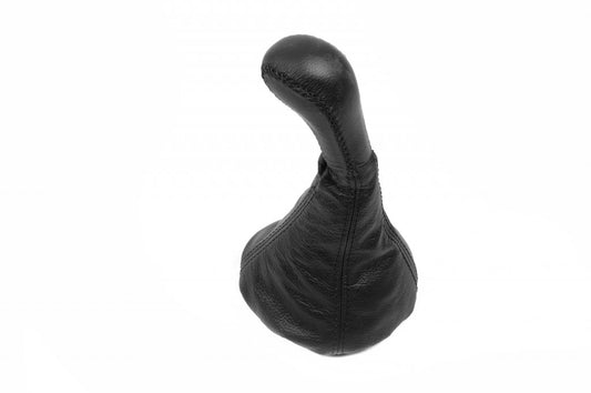 Universal Gear Shift Boot with Knob (black, leather) - image 1