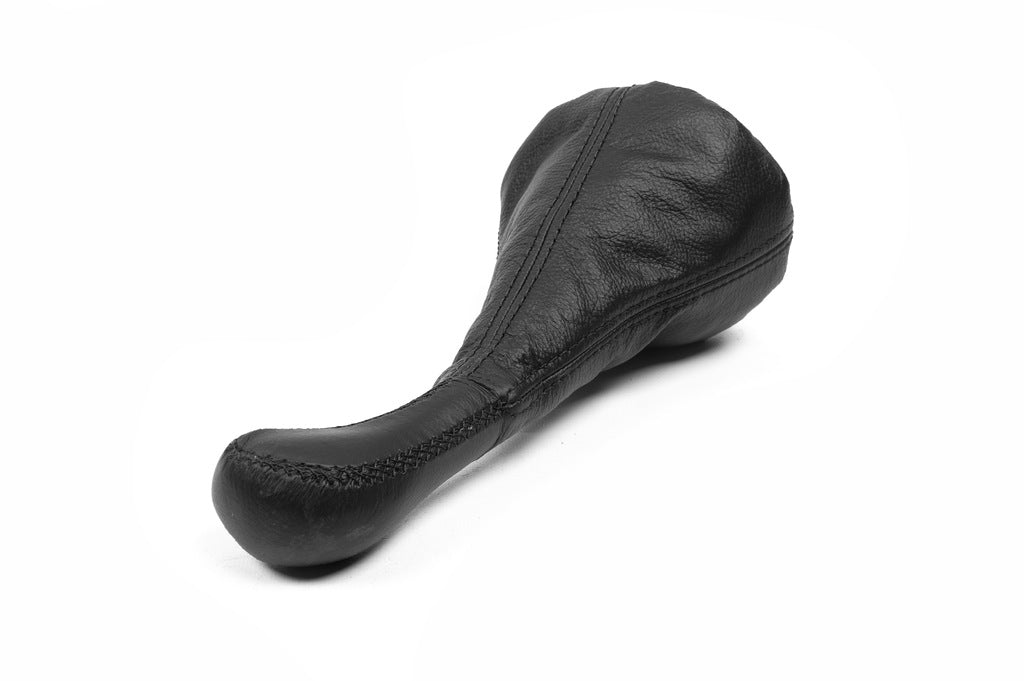 Universal Gear Shift Boot with Knob (black, leather) - image 3