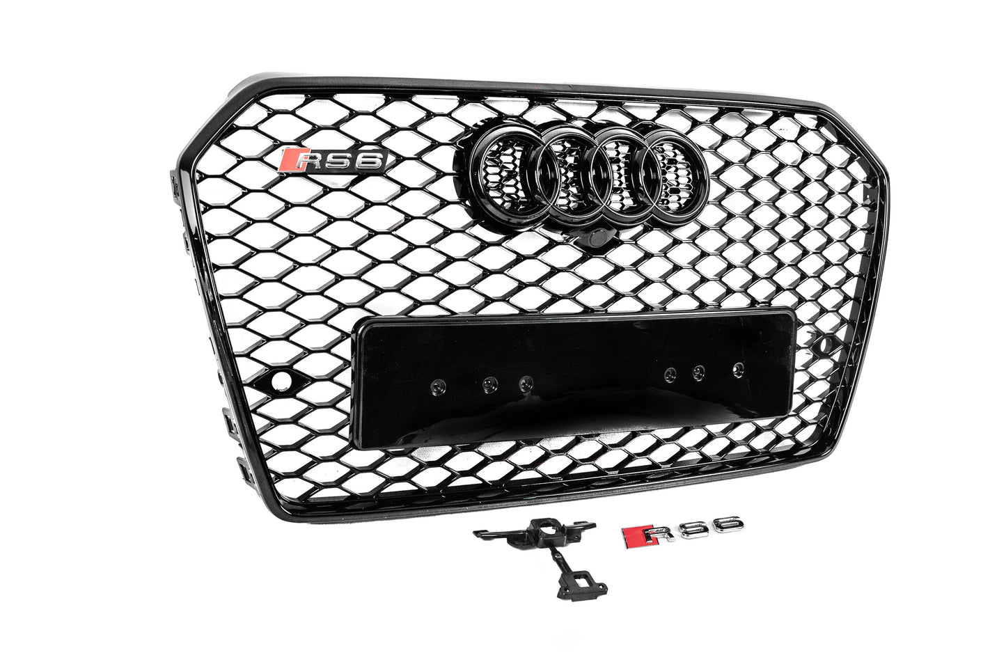 Front black grille RS-style (2014-2017) for Audi A6 C7 2011-2017 - image 3