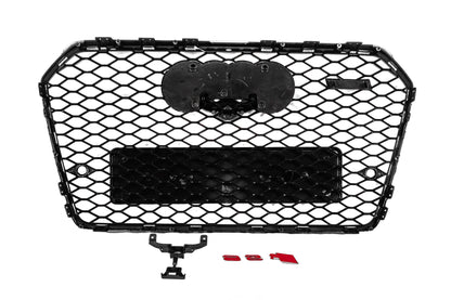 Front black grille RS-style (2014-2017) for Audi A6 C7 2011-2017 - image 4