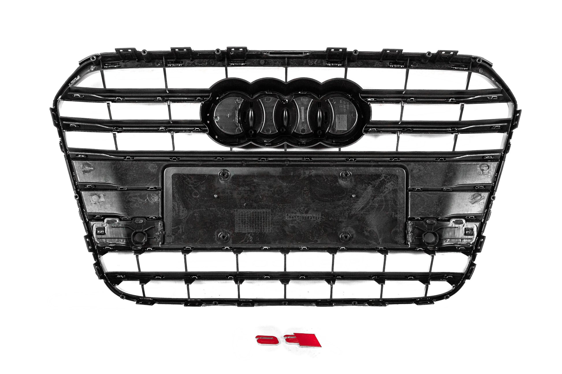 Front black grille with chrome frame S-style (2011-2014) for Audi A6 C7 2011-2017 - image 4
