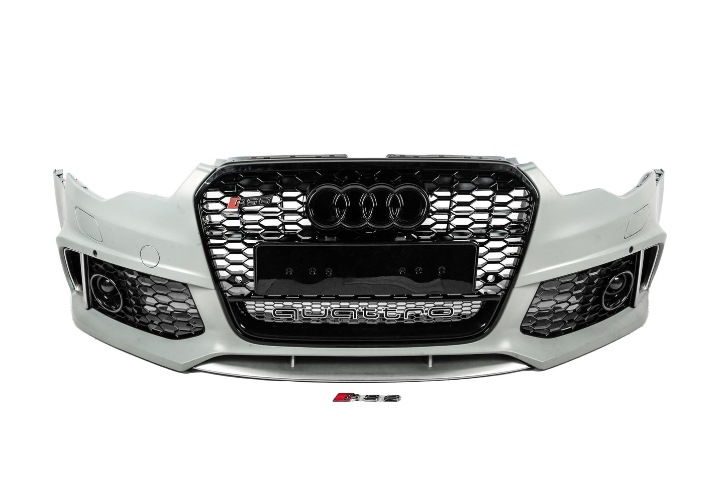 Front bumper with black grille RS6-Style (2011-2014) for Audi A6 C7 2011-2017 - image 1